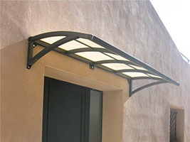 односкатный простой козырек