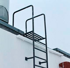 лестница пожарная наружная без внешней страховки