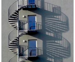 лестница винтовая металлическая с площадкой